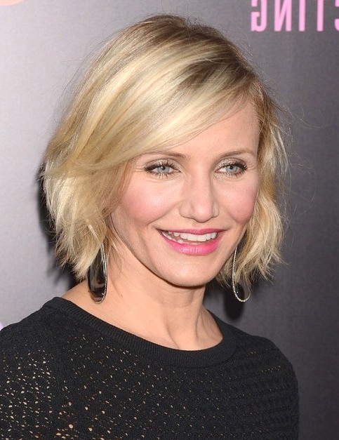 2014-Cameron-Diaz-Hairstyles-Straight-Short-Bob-Hair-Cuts