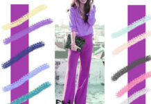 Сиреневые, фиолетовые, пурпурные оттенки в одежде и их значение