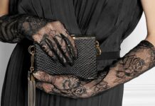 С чем комбинировать гипюровые перчатки?