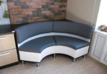 Полукруглый диван для кухни: виды и правила выбора